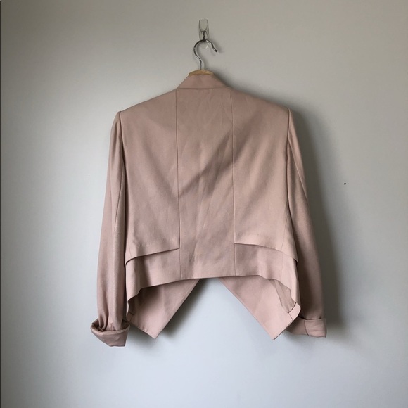 BCBG Lloyd Asymmetrical Open Front Blazer NWT Sz S - Picture 6 of 10